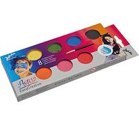 JOFRIKA Aqua Easy Creative 708799 STD Lot de 8 maquillages avec 8 couleurs avec pinceau, résistants aux taches, solubles dans l'eau, faciles à utiliser, idéal pour le carnaval, Halloween, multicolore