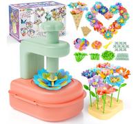 Jofuni Flower Market Activites Manuelles pour Enfants, Cadeau Anniversaire Fille 5 6 7 8 Ans, Fabrique de Fleurs Enfant Kit de Fabrication de Fleurs en Tissu