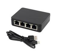 JOFUUM Adaptateur répartiteur Ethernet pour PC, portable, réseau RJ45, câble LAN, réseau Internet, 1 A 4 voies, diviseur Gigabite 1000 Mbps