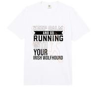 Jogger avec Un Irish Wolfhound Comfort Colors Adult Heavyweight T-Shirt