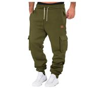 Jogger Pants Homme Grande Taille Beige Léger Patte Simili Training Chasse Indien Fitness 70 Bouton Alpinisme Plein Au Rock Couleurs Brodé Americaine Squelette Look