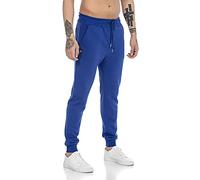 Jogger Pants Pantalons de survêtement Sweat-Pants Basic Coton Bleu L