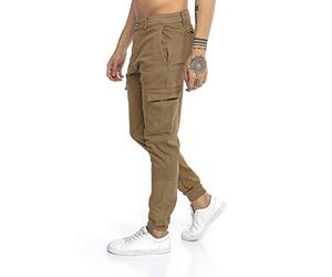 Jogger pants pour Homme Pantalons Cargo en Denim Jean Marron W30 L32