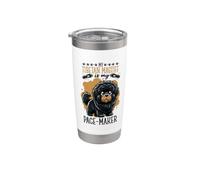 Jogging avec un dogue du Tibet Gobelet isotherme en acier inoxydable double paroi