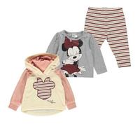 Jogging bébé fille - Minnie - Gris - 3 pièces - Sweat à capuche - T-shirt imprimé - Confortable 0-3 mois