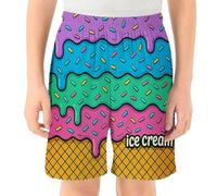 Jogging De Sport Fille Short Taille élastique pour Filles,pour Tout-Petits et Adolescents,Tenue de Jeu décontractée et Confortable,sans nœud,idéal Les activités Scolaires(Light Purple3,5-6 Ans)