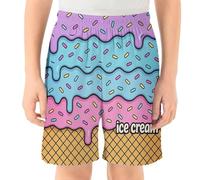 Jogging De Sport Fille Short Taille élastique pour Filles,pour Tout-Petits et Adolescents,Tenue de Jeu décontractée et Confortable,sans nœud,idéal Les activités Scolaires(Light Purple2,9-10 Ans)
