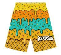 Jogging De Sport Fille Short Taille élastique pour Filles,pour Tout-Petits et Adolescents,Tenue de Jeu décontractée et Confortable,sans nœud,idéal Les activités Scolaires(Yellow2,11-12 Ans)