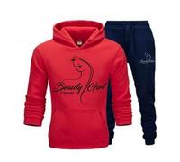 Jogging enfant fille - Beauty Girl - Rouge - Sweat à capuche - Respirant - 3/4 ans 3-4 ans