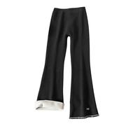 Jogging Enfant Fille - Pantalon Évasé d'hiver pour Filles Doublé Polaire Coupe-Vent Léger et Confortable pour Enfants et Grandes Jeunes Filles