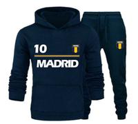 Jogging Enfant Foot - Inspiration Madrid - Bleu Marine (Taille 7-8 Ans,Couleur Bleu)
