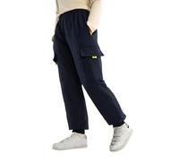 Jogging Enfant Garcon Pantalon d'hiver en duvet isolé pour garçons,coupe-vent,style jogging décontracté pour les jeux d'extérieur,idéal les tout-petits,enfants et adolescents.(Navy,9-10 ans)