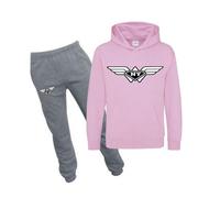 Jogging Enfant New York Fashion Fille Rose Clair Et Gris (Npz)