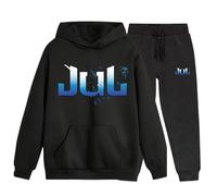 Jogging Enfant - NPZ - Style JUL - Noir - Bleu et Blanc - Taille 3 à 14 ans 9-11 ans