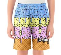 Jogging Enfant Pantalons pour filles pour enfants,shorts de glace confortables,shorts de baseball décontractés avec ceinture élastique et poches,parfaits un usage quotidien(Light Blue,13-14 ans)