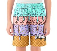 Jogging Enfant Pantalons pour filles pour enfants,shorts de glace confortables,shorts de baseball décontractés avec ceinture élastique et poches,parfaits un usage quotidien(Mint Green,9-10 ans)