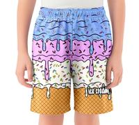 Jogging Enfant Pantalons pour filles pour enfants,shorts de glace confortables,shorts de baseball décontractés avec ceinture élastique et poches,parfaits un usage quotidien(Purple,11-12 ans)