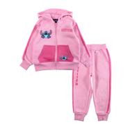 Jogging Fille Disney Lilo Stitch Rose - Ensemble Sweat Polaire Et Pantalon 2-8 Ans (Arlis)