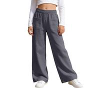 Jogging Fille, Pantalon Cargo avec Plusieurs Poches, Confortable et décontracté, idéal pour Les Jeux en extérieur et Le Quotidien. Parfait pour Les Filles et Les garçons.