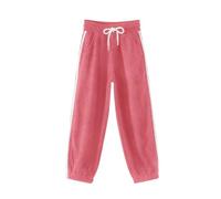 Jogging Fille Pantalon en velours côtelé pour filles,doublé polaire,épais et décontracté,idéal pour l'hiver,les tout-petits et les grandes enfants.Taille élastique,confortable résistant,parfait