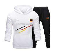 Jogging Foot Allemagne Enfant Blanc (Taille 12/14 Ans,Couleur Blanc)