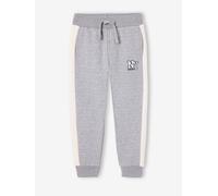 Jogging garçon bande côté gris chiné 14A