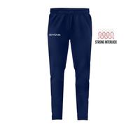 Jogging Givova 100 - Pantalon de Running Homme - Navy Blue - Taille 2XL - Respirant et Résistant