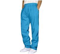 Jogging Hiver Homme Coton Pantalon Survetement, Pants De Running Homme Oversize l'hiver Doublé Polaire Thermique Chaud Coton Ample Respirant avec Poches Confortable Casual Pants
