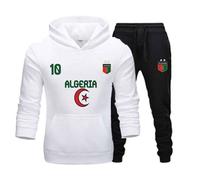 Jogging homme - Algérie - Blanc - Manches longues - Fitness - Taille M XL