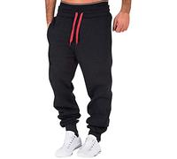 Jogging Homme Large, Pantalon Jogging Homme - Survêtement Homme Tissu Ultra-Doux, Coupe Confortable Ample, Élastique avec Cordon pour Sport Daily Couleur Unie Lounge Décontracté Joggers Moderne