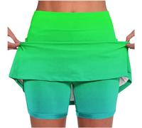 Jogging Jupe Short Femme Ete Sexy Chic Faux Deux Couches Short Femme Casual Jupe de Golf Tennis pour Gym Running Sport Sport Short Femme Grande Taille Haute Élastique Yoga