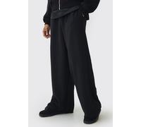 Jogging large à bords bruts homme - noir - XS, noir
