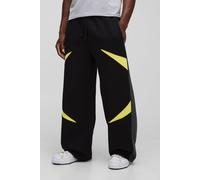 Jogging large à empiècements homme - noir - XS, noir