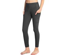 Jogging Large Enfant Leggings de Yoga élastiques de Couleur Unie pour Filles,avec Poches,Pantalons d'entraînement Extensibles et Confortables pour la Danse en Salle Sport et Les Tenues décontractées
