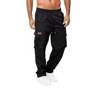 Jogging Large Homme Coton Pantalon de Travail Noir Chaud Detente Chasse Jogging Ample Bas Grande Taille Impermeable Mode Tactique Militaire Toile Imperméable Pantalon Cargo Homme Militaire XL