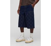 Jogging long en jean à ornements homme - indigo - 34, indigo