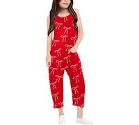Jogging Pantalon Fille d'été léger avec Ceinture Lastique de qualité supérieure Confortable Mignon Droit Taille Haute Idéal pour Un Usage Quotidien