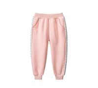 Jogging Pantalons pour Enfants,Nouvelle Automne et Hiver,Pantalons de Sport en Polaire,J'aime Tout,sous-vêtements pour Filles(6-7 Ans)