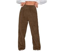 Jogging Polaire - Collant Thermique Femme Sarouel Les Loisirs en Plein Air Bottoms Ultra Doux Pantalons Couleur Pure Pant Hiver Jogging Chaud Survêtement Confortable Pants Épais Pantalon