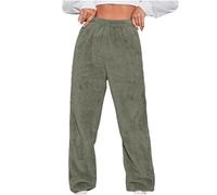 Jogging Polaire - Collant Thermique Femme Sarouel Les Loisirs en Plein Air Bottoms Ultra Doux Pantalons Couleur Pure Pant Hiver Jogging Chaud Survêtement Confortable Pants Épais Pantalon