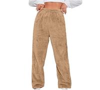 Jogging Polaire - Collant Thermique Femme Sarouel Les Loisirs en Plein Air Bottoms Ultra Doux Pantalons Couleur Pure Pant Hiver Jogging Chaud Survêtement Confortable Pants Épais Pantalon