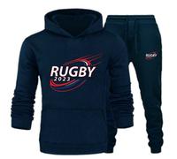Jogging Rugby Enfant Bleu Marine (Taille 7/8 Ans,Couleur Bleu)