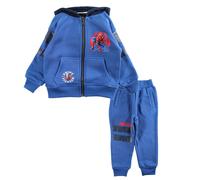 Jogging Spiderman Bleu Ciel Chaud - Survêtement Enfant Capuche Zippé (2-8 Ans) (Taille 4 Ans,Couleur Bleu)
