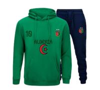 Jogging Survêtement Algérie Enfant Vert (Taille 7/8 Ans,Couleur Vert)