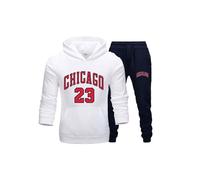 Jogging Survêtement Basketball Chicago 23 enfant blanc - - Blanc 12-14 ans