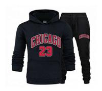 Jogging Survêtement Basketball Chicago 23 Homme Noir