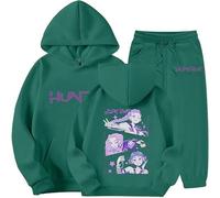 Jogging Survêtement Ensemble 2 Pièces Kpop Demons Hunters Merch pour Fille 2-14 Ans Imprimés K-Pop Demon Hunter Pull à Manches Longues Kpop Witch Hauts Décontractés Demon Hoodie