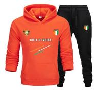 Jogging Survêtement Foot Côte Ivoire homme orange - - Orange XL