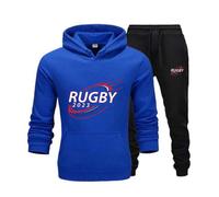 Jogging Survêtement Rugby Enfant Bleu Royal (Taille 3/4 Ans,Couleur Bleu Royal)