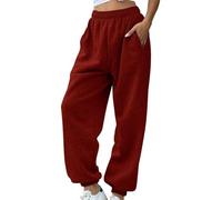 Jogging Thermique Femme - Pantalon Jogging Thermique Femme Pant Sportif Pants Couleur Unie Bottoms avec Deux Poches Pantalons Gym Survêtement Chic Pantalons Outdoor Pant Automne Survêtement